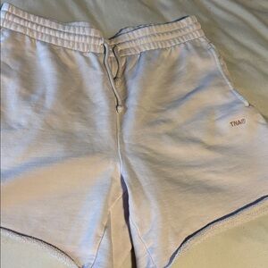 TNA Pale Pink Terry Drawstring Athletic Shorts